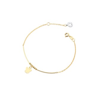 1 - Roberto Giannotti women's yellow gold angel bracelet NKT314 with spheres