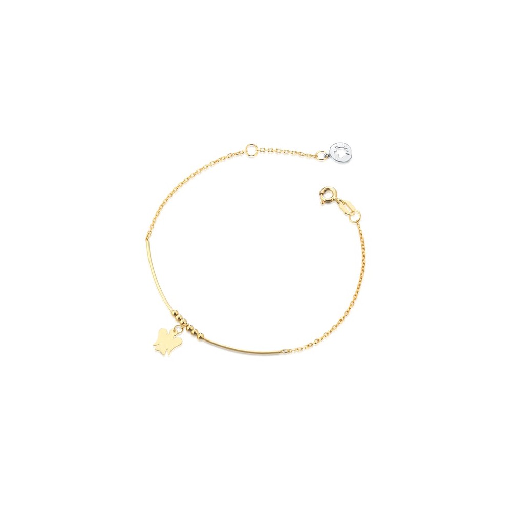 1 - Roberto Giannotti women's yellow gold angel bracelet NKT314 with spheres