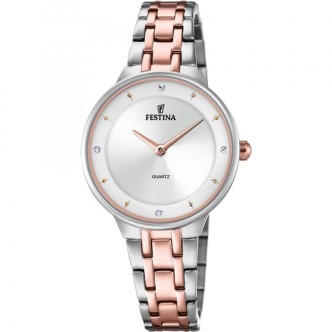 1 - Festina watch Mademoiselle woman only time F20626 / 1 gray and pink