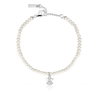 1 - Woman bracelet with pearls Mabina Silver 925 Angel 533541