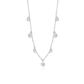 1 - Collana donna Mabina cuore e zirconi Argento 925 553264