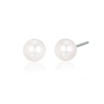 1 - Pearl earrings woman 925 Silver Mabina 563014