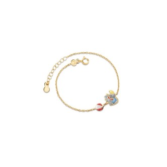 1 - Le Bebè Dumbo Baby Bracelet Yellow Gold PMG095 Fiabe