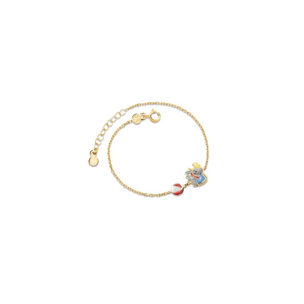 1 - Le Bebè Dumbo Baby Bracelet Yellow Gold PMG095 Fiabe