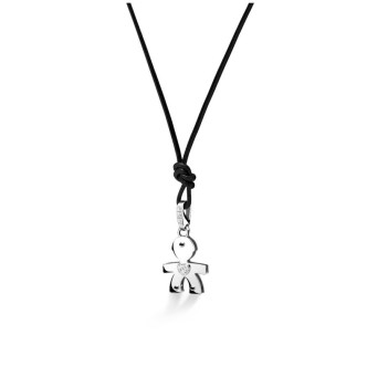 1 - Pendant woman Le Bebè child White Gold with diamonds LBB061