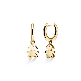 1 - Women's earrings Le Bebè bimbo Yellow Gold I Mini LBB122