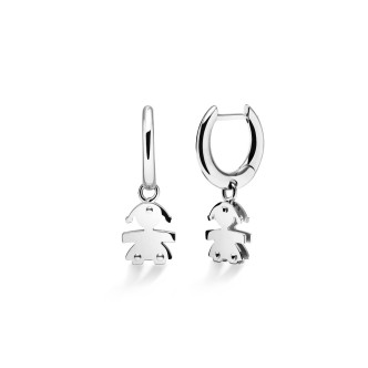 1 - Women's earrings Le Bebè bimbo White Gold I Mini LBB123