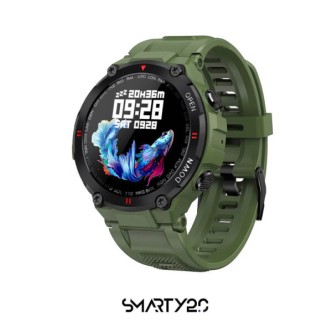 1 - Orologio Smartwatch unisex Smarty 2.0 verde SW024C cinturino silicone Sport Musica