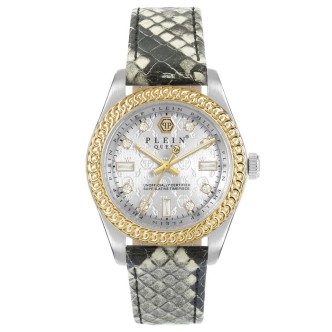 1 - Philipp Plein Queen women's watch gray PWDAA1421 crocodile leather strap