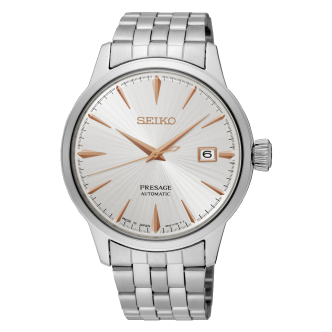 1 - Seiko watch Automatic men's analogue steel strap Presage SRPB47J1