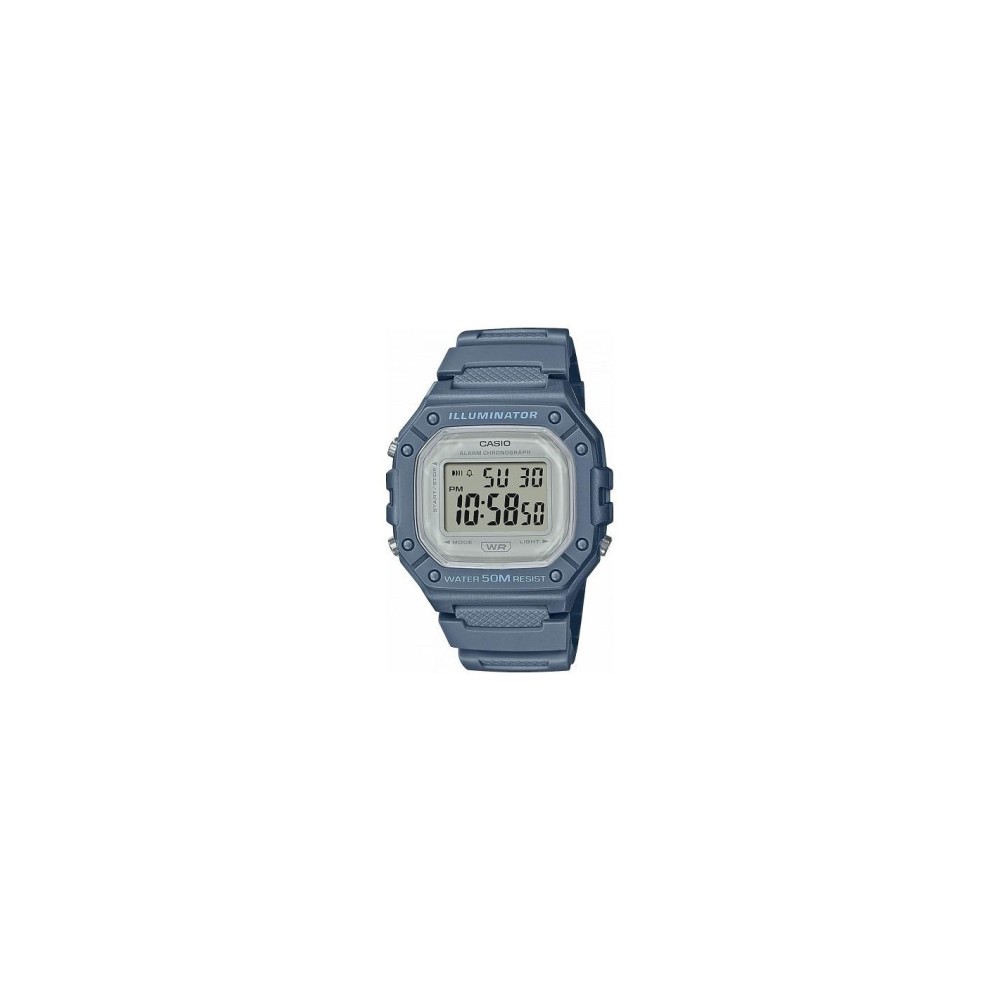 1 - Orologio Casio Collection digitale blu unisex W-218HC-2AVEF resina