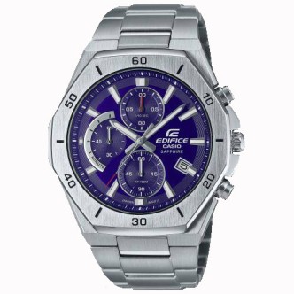 1 - Orologio Casio Edifice uomo cronografo acciaio vetro zaffiro EFB-680D-2BVUEF