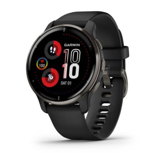 1 - Orologio Garmin uomo Venu 2 Plus nero 010-02496-11 cassa acciaio cinturino silicone