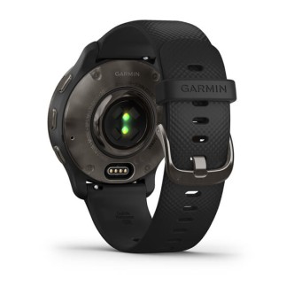 1 - Orologio Garmin uomo Venu 2 Plus nero 010-02496-11 cassa acciaio cinturino silicone