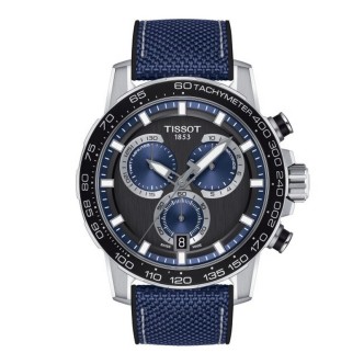 1 - Orologio uomo Tissot Supersport Chrono blu tessuto T125.617.17.051.03