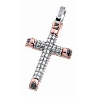 1 - Zancan man pendant EPE051BR Gold with diamonds