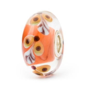 1 - Trollbeads Narcissus of Harmony TGLBE-20313 orange glass