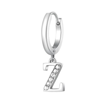 1 - Letter Z Brosway Chakra BHKE082 mono earring in 316L steel with zircons