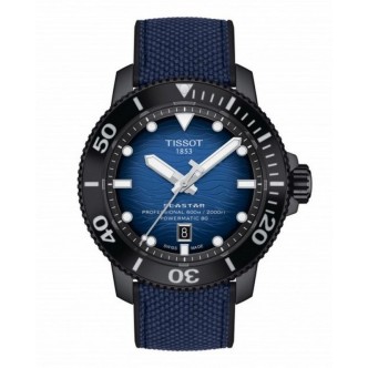 1 - Orologio Tissot Seastar 2000 Professional Powermatic 80 caucciù blu T120.607.37.041.00 valvola elio