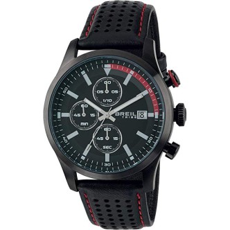 1 - Breil Watch Chronograph Men's analogue faux leather strap collection Drift EW0414