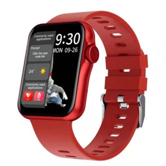 1 - Smartwatch woman red Smarty watch Milan SW022L zinc and steel