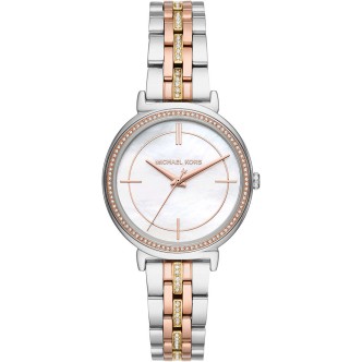 1 - Watch Michael Kors woman only time analog steel strap collection Cinthia MK3927