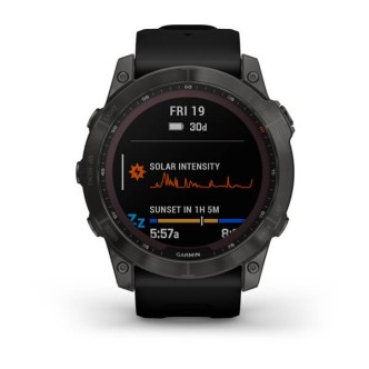 1 - Orologio uomo Garmin Fenix 7 Sapphire Solar Titanium Carbon rey DLC 010-02541-11