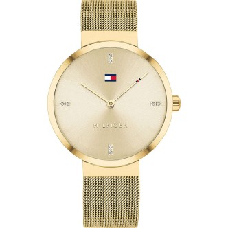 1 - Orologio Tommy Hilfiger Liberty donna solo tempo oro acciaio Maglia Milano 1782217