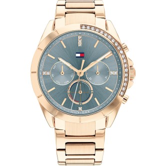 1 - Tommy Hilfiger multifunction watch woman Kennedy rosé steel 1782386