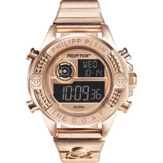 1 - Orologio digitale Philip Plein GOAT rosato PWFAA0421 cassa acciaio