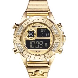 1 - Philip Plein GOAT digital watch golden PWFAA0621 steel case