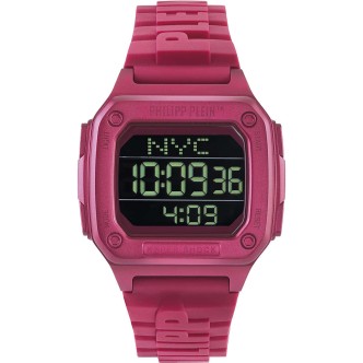 1 - Philip Plein Hyper Shock Fuchsia PWHAA0121 women's digital watch steel case