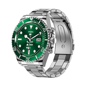 1 - Smartwatch uomo Paul Edward PE006C quadrante verde acciaio