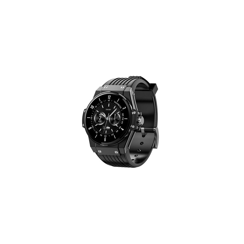 1 - Paul Edward men's smartwatch black PE003A silicone strap