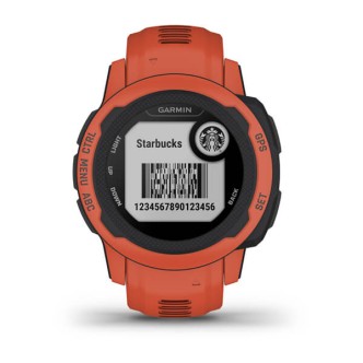 1 - Garmin men's Instinct 2S orange Poppy 010-02563-06 silicone strap