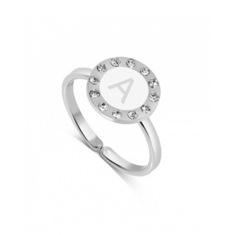 1 - Anello donna lettera A AMICROAG/W-A argento 925 collezione Petit Tresor