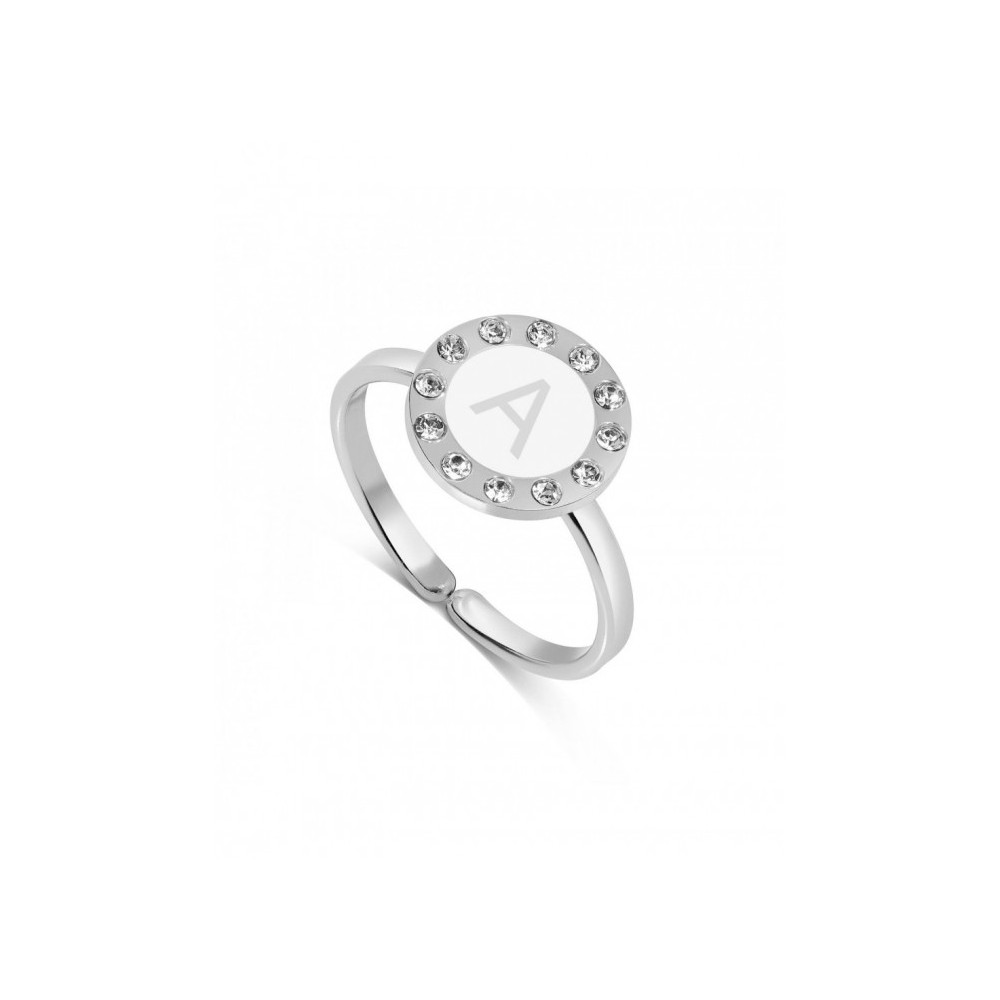 1 - Ring woman letter A AMICROAG / W-A 925 silver Petit Tresor collection