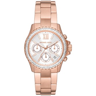 1 - Orologio cronografo donna Micheal Kors Everest rosato MK7213 acciaio