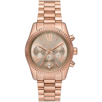 1 - Micheal Kors Lexington rosato MK7217 steel chronograph watch