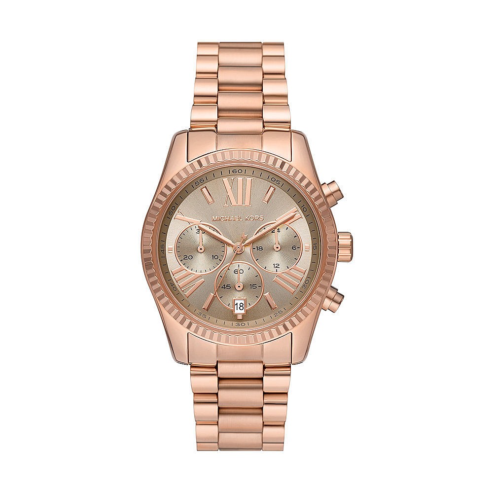 1 - Orologio cronografo donna Micheal Kors Lexington rosato MK7217 acciaio