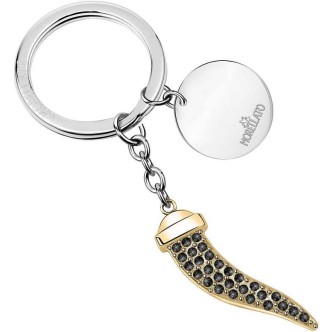 1 - Morellato red croissant woman key ring MAGIC SD0404 steel with crystals