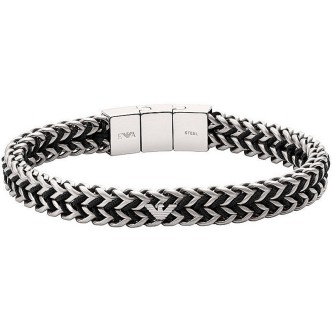 1 - Bracciale uomo Emporio Armani catena morbida EGS2816040 acciaio