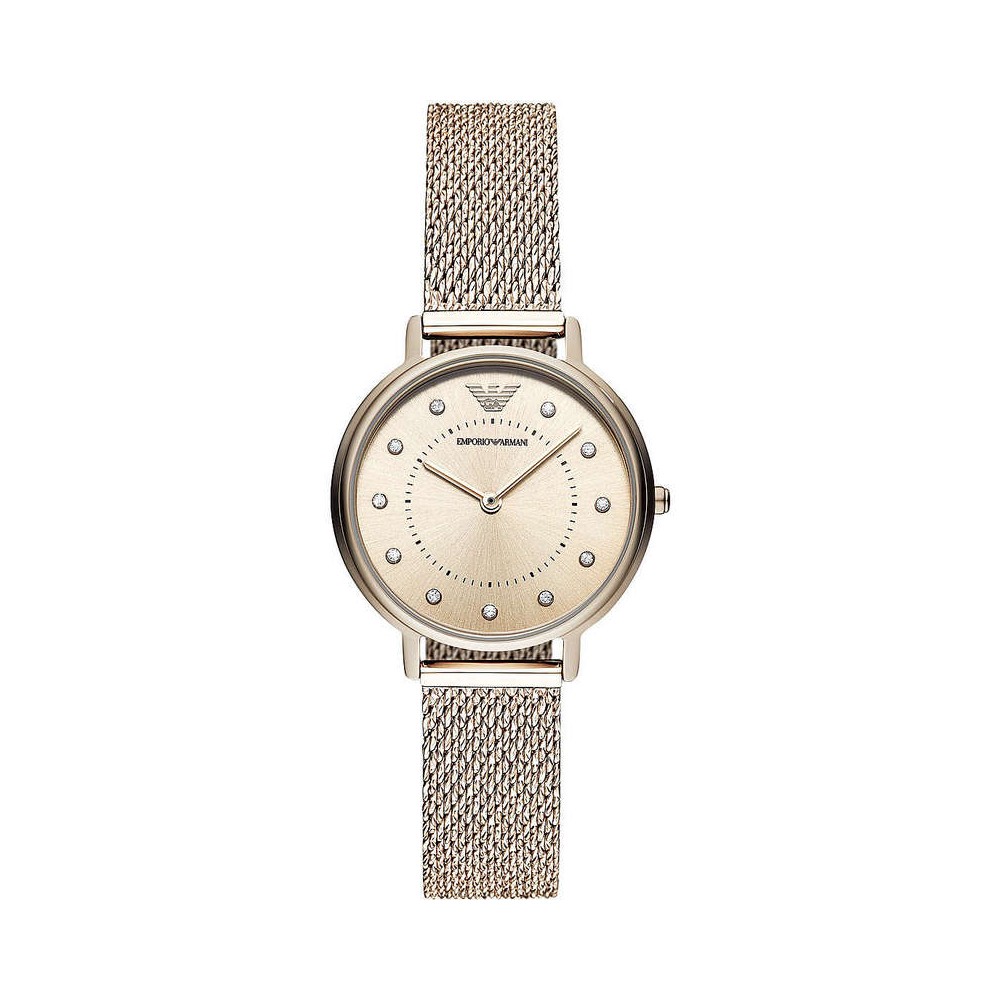 1 - Orologio solo tempo donna Emporio Armani rosato AR11129 acciaio con cristalli