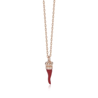 1 - Collana cornetto donna Mabina rosata Argento 925 553389