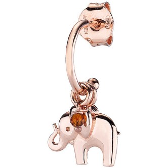 1 - Monorecchino donna Amen Elefante rosato Argento 925 ORMOANELRM