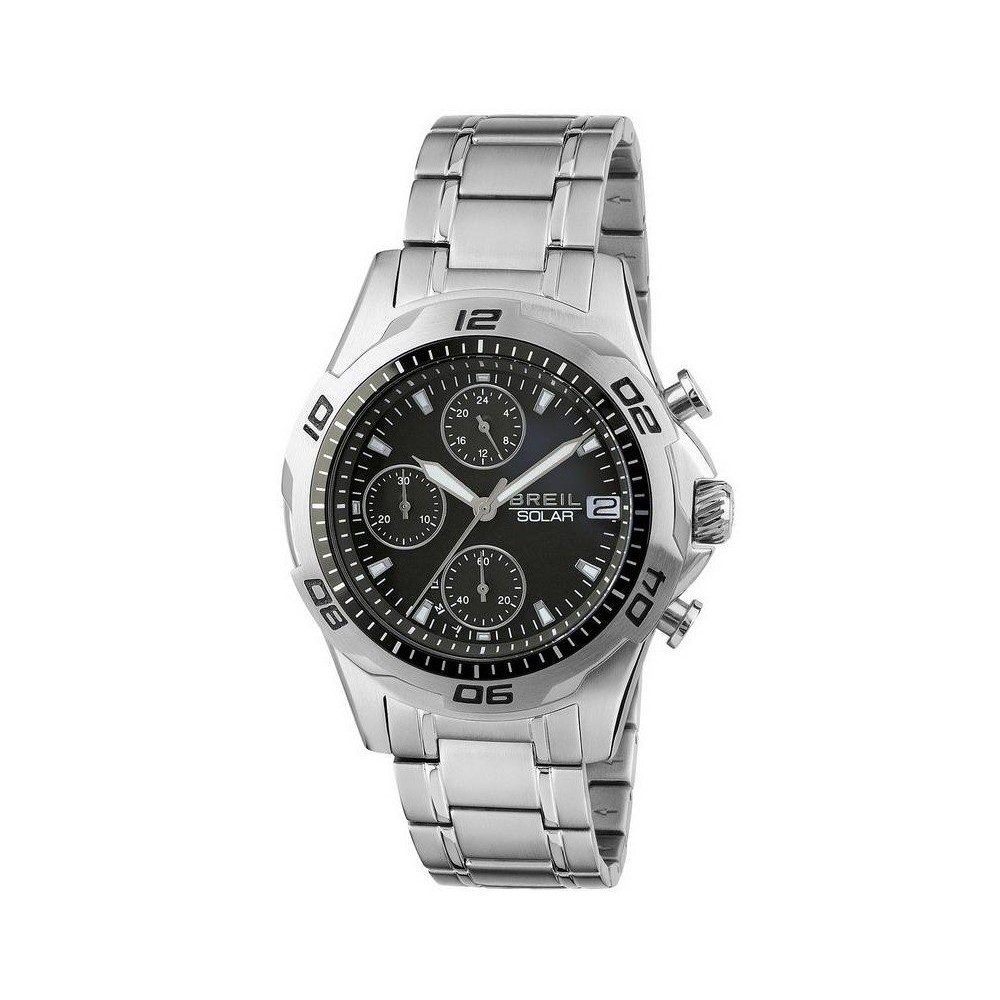 1 - Breil Watch Solar Chronograph Man analog steel strap Speedway TW1768 collection.