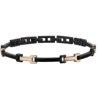 1 - Bracciale uomo Breil collezione Y nero TJ3109 acciaio