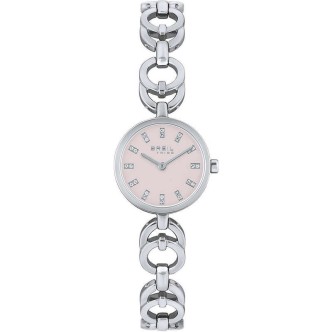 1 - Breil Luna women's pink steel time only watch EW0555