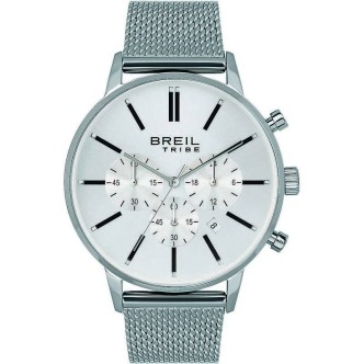 1 - Breil Avery men's chronograph watch silver steel EW0508