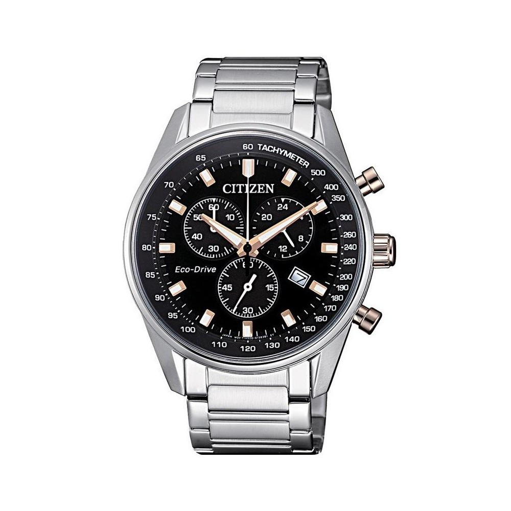 1 - Watch Citizen Chronograph men's analog steel strap model AT2396-86E